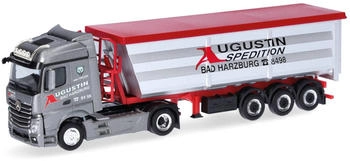 Herpa H0 (1:87) 319614 Mercedes-Benz Actros Streamspace Stahlmulden-Sattelzug "Augustin Spedition"