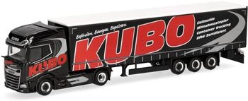 Herpa LKW Modell DAF XG+ Gardinenplanen-Sattelzug Kubo Miniatur im Maßstab 1:87 Sammlerstück Made in Germany Kunststoff