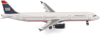 Herpa 538251 1:500 American Airlines Airbus A321 US Airways Heritage livery N578UW