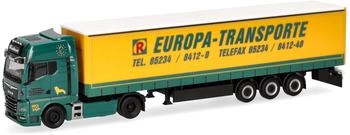 Herpa H0 (1:87) 319874 MAN TGX GX Gardinenplanen-Sattelzug "Rubart Europa-Transporte"