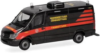Herpa H0 (1:87) 098717 Mercedes-Benz Sprinter 13 Kasten Flachdach "Gerätewagen Höhenrettung Tierrettung Essen e.V."