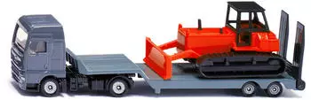 Siku Siku 1762 MAN Lkw mit Tieflader und Planierraupe 1:87 17,4x3,4x5,1cm SikuSuper 4006874017621