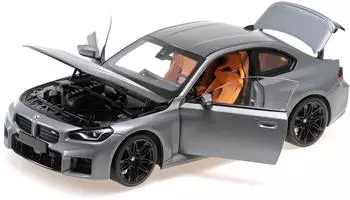 Minichamps Minichamps Modellauto BMW M2 2022 matt grau Maßstab 1:18