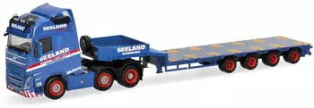 Herpa H0 1:87 319805 Volvo FH GL 2020 6x2 Semitieflade-Sattelzug Seeland