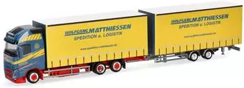 Herpa 319515 1:87 Volvo FH GL XL 2020 Jumbogardinenplanentandem-Hängerzug "Wolfgang Matthiessen"