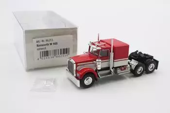 Brekina H0 (1:87) 86251 Kenworth W 900 rot/weiss 1977 1:87