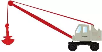 Lemke LC4705 MINIS 1:160 Fuchs F 301 Bagger Gittermast mit Schaufel Ruhrkohle