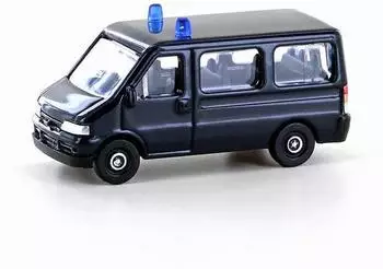 Lemke LC61311 MINIS 1:160 Fiat Ducato II Bus dunkelblau mit Blaulicht