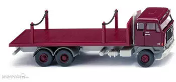 Wiking WIKING 044701 1:87 Rungenpritschen-Lkw (Volvo F88) - weinrot