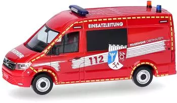 Herpa H0 (1:87) 098731 MAN TGE Halbbus Hochdach "Feuerwehr Oberhausen/ELW"