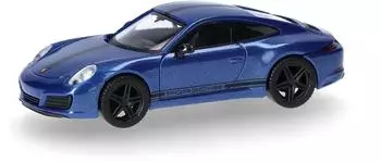 Herpa H0 (1:87) 430418-002 Porsche 911 (991) Carrera 4 S saphirblau