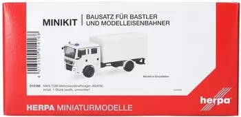Herpa H0 (1:87) 014168 MiniKit: MAN TGM Mehrzweckkraftwagen (MzKW) weiß (1 Stück)