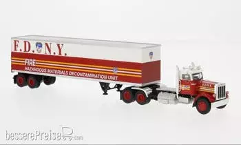 Brekina H0 (1:87) 85722 Peterbilt 359 Ko-SZ 1973 FDNY 1:87