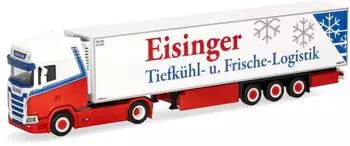 Herpa H0 (1:87) 318594 Scania CS 20 HD Kühlkoffer-Sattelzug "Eisinger"