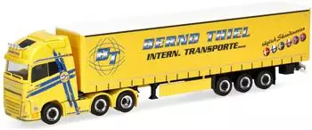 Herpa H0 (1:87) 319591 Volvo FH GL XL 2020 6x2 Gardinenplanen-Sattelzug "Bernd Thiel Transporte"