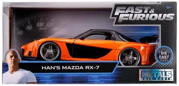 Jada Hans Mazda RX-7 Fast & Furious Tokyo Drift 2006 orange/schwarz 1:24