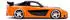 Jada Hans Mazda RX-7 Fast & Furious Tokyo Drift 2006 orange/schwarz 1:24
