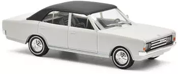 Busch Model 42020 1:87 Opel Rekord C Wei&szlig; mit Wei&szlig;wandreifen