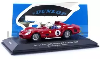 ixo FERRARI 330 TRI 6 Gewinner der 24h von Le Mans 1962 O.GENDEBIEN P.HILL IXOLM1962 Maßstab1/43 IXOMODELS