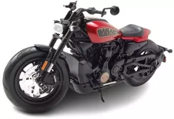 Maisto Harley Davidson Sportster S &acute;21 rot Modellmotorrad 1:12 Originalgetreues Sammlermotorrad Spielzeugmotorrad mit Lenkung ab 3 Jahren (532346)
