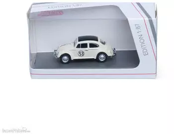 Schuco 1:87 VW K&auml;fer Rallye '53 - Hochwertiges Diecast Modellauto im Ma&szlig;stab 1:87 Modellauto 1:87 Auto Sammlermodell H0