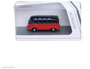 Schuco H0 (1:87) 452682606 - 1:87 VW T1 Samba Rot/Schwarz