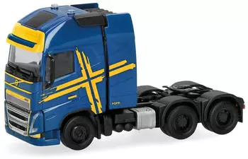 Herpa H0 1:87 318624-003 Volvo FH 16 GL XL 2020 Zugmaschine mit Schwerlastturm 3achs blau