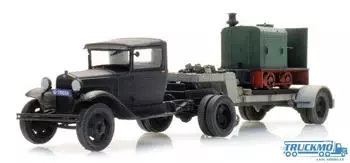 Artitec Artitec 387.556 - 1/87 / H0 Ford AA Sattelauflieger Deutz Lokomotive - Neu