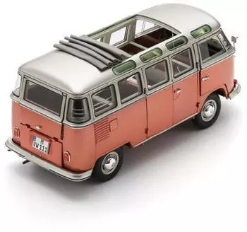 Schuco VW T1 Samba 1962 Orange/Metallgrau 1:18