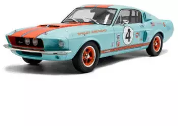 Solido Shelby GT500 Gulf Racing Tribute 1:18 Die-Cast Modellauto Kult-Design in Hellblau-Orange Hochwertiges Sammlermodell mit Racing-Details