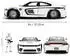 Jada Toys Star Wars Stormtrooper Dodge Charger SRT Hellcat 1:24 Die-Cast Auto mit Figur Türen Kofferraum und Motorhaube zum Öffnen Freilauf 19 cm Weiß