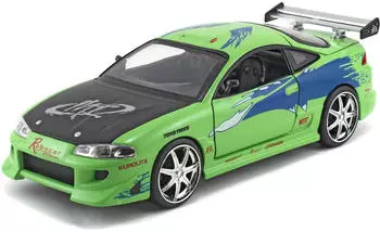 Jada Fast Furious 1995 Mitsubishi Eclipse 1:24 Druckguss-Modellauto Spielzeug für Kinder und Erwachsene Sammel- Spielfahrzeug