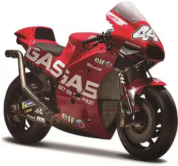 Maisto Motorbike 2023 GASGAS Factory TECH3 (#44 ESPARGARO) - 1:18 Scale - Incredibly Detailed Die-Cast Replica Collectible Motorcycle Model