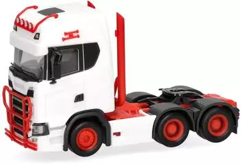 Herpa H0 (1:87) 314053-006 Scania CS 20 HD Zugmaschine 3achs (6x4) wei&szlig;/rot