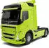 Solido Volvo FH Globetrotter XL 2023 1:24 Die-Cast Truck Modell Sammlermodell aus Metall neon grün mit Kunststoffsockel Fensterkarton