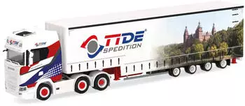 Herpa H0 (1:87) 319645 Scania CS 20 HD (6x2) Volumen-Sattelzug "TiDe Spedition"