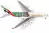 Herpa 538664 Emirates Airbus A380 Wimbledon Official Partner A6-EOE