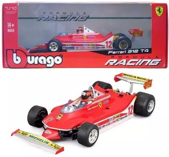BBurago Ferrari 312 T4 1979 Gilles Villeneuve F1 Bolide 1:18 Modellauto Premium
