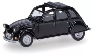 Herpa H0 (1:87) 027632-007 - Citroën 2 CV mit Queue schwarz