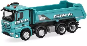 Herpa H0 (1:87) 321174 - Mercedes-Benz Arocs Rundmulden-LKW Gilch Erdbau und Transport