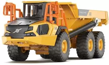 Siku 1786 Volvo A40J Knickgelenk-Dumper 1:87 mit kippbarer Mulde bewegliches Knickgelenk Metall-Karosserie Gelb