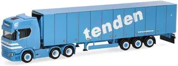 Herpa H0 (1:87) 321143 - Scania CR 20 Hochdach 6x4 K&uuml;hlkoffer-Sattelzug Tenden