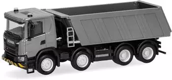 Herpa H0 (1:87) 321402 - Scania XT 17 Kipp-LKW 4achs grau-gelb
