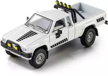 Majorette Toyota Hilux SR5 wei&szlig; (1985) (1/64) Modellauto Model Car
