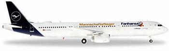 Herpa Lufthansa Airbus A321 "Fanhansa Mannschaftsflieger" Kennung: D-AISQ Lindau (559416)