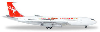 Herpa Qantas Boeing 707-300C "Have a Qantastic Christmas" Kennung: "VH-EAB (529488)