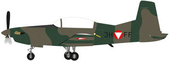 Herpa Austrian Air Force Pilatus PC-7 Turbo Trainer