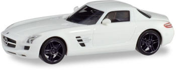 Herpa Mercedes-Benz SLS AMG weiß mit schwarzen Felge (420501)