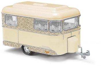 Büsch 51703 H0 Nagetusch Wohnwagen - beige/silber