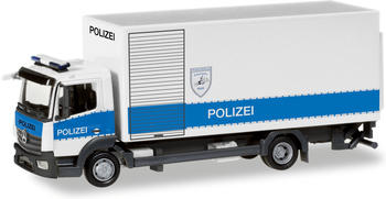 Herpa Mercedes-Benz Atego Koffer-LKW mit Ladebordwand "Polizei Hamburg Entschärfer" (093538)